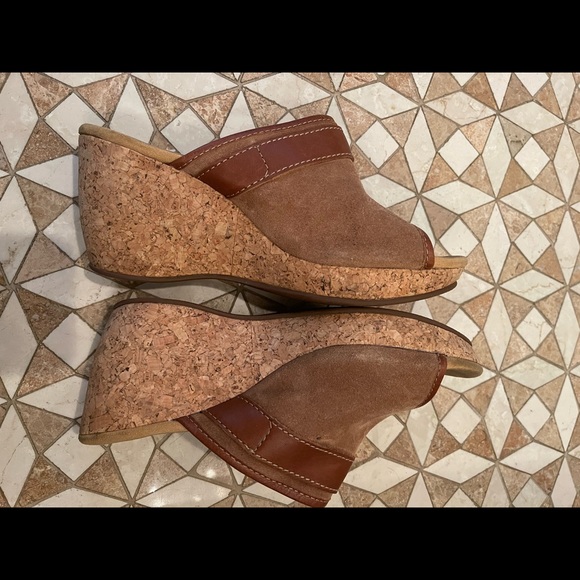 Clarks Elements 9 Cork Sole Platform Mule Amazing 🤩Condition -look at soles !! - Picture 6 of 7